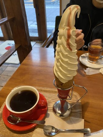 シロクマカフェのソフトクリーム
